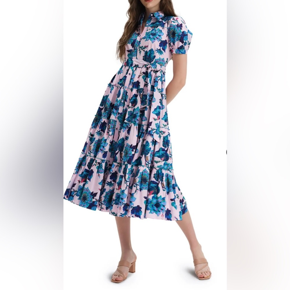 Diane von Furstenberg Queena Dress in Pink Floral Size S